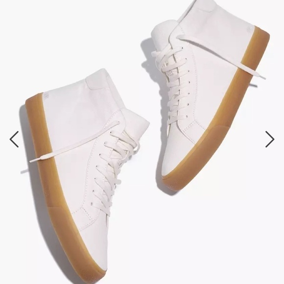 Madewell Other - Madewell Sidewalk High-Top Sneakers in Recycled Canvas AI292